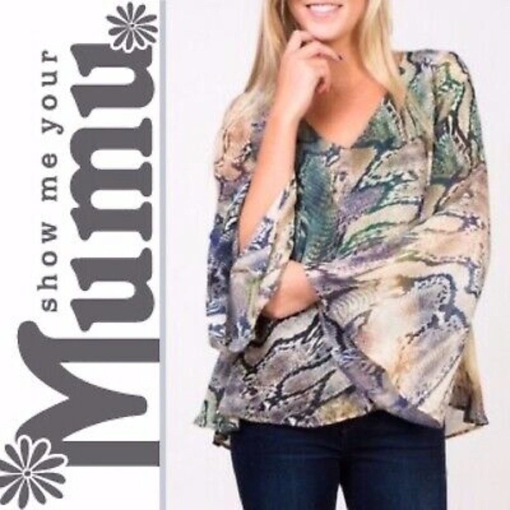 ✅ SHOW ME YOUR MUMU LIZZIE TOP SIZE small